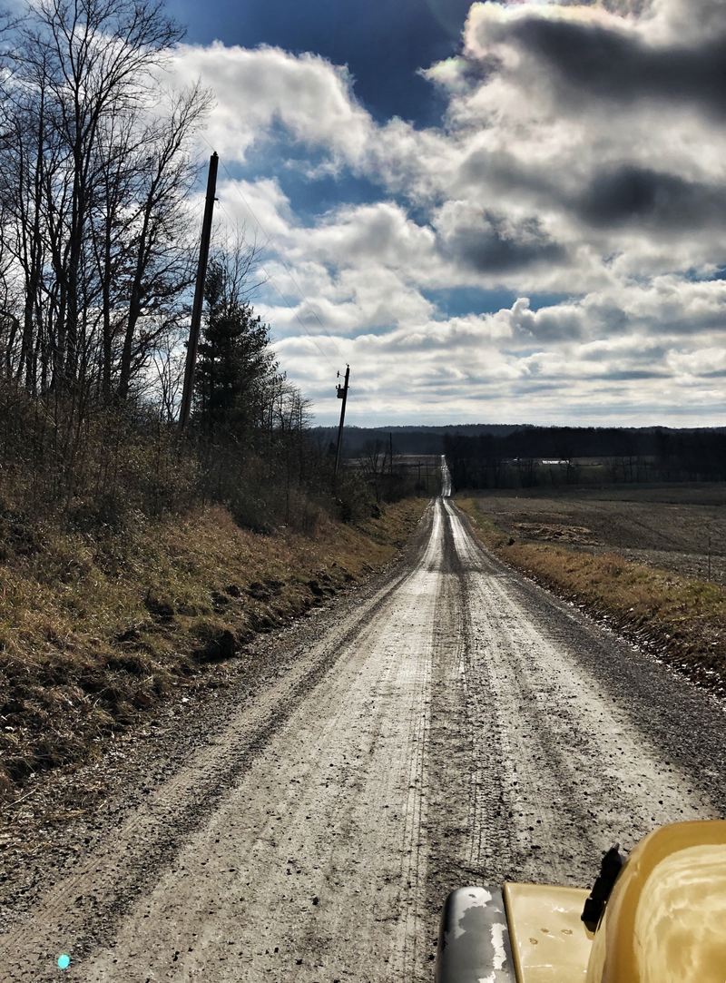 Always, always, always chasing back roads
